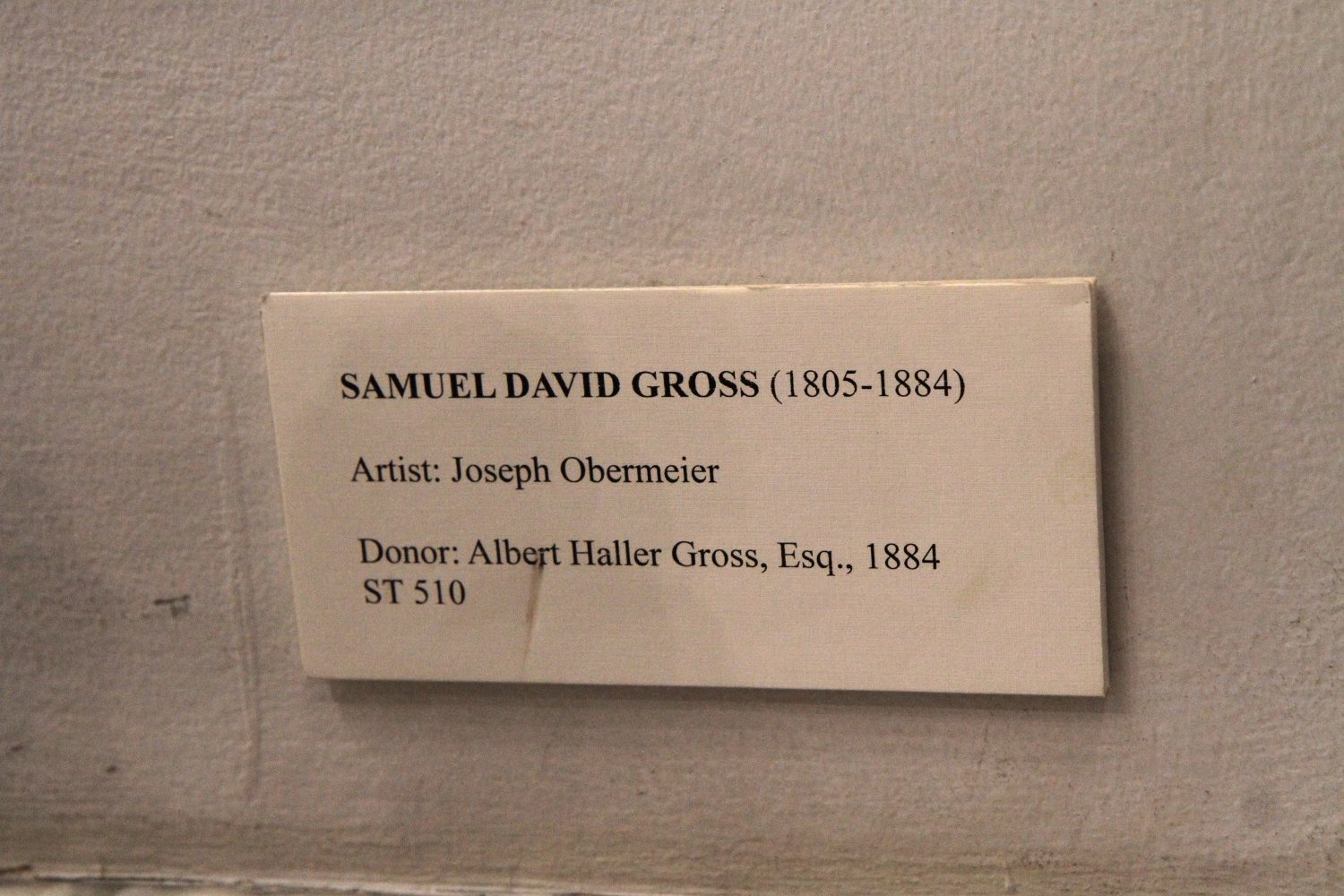 Samuel David Gross' bust, College of Physicians of Philadelphia - 03.jpg